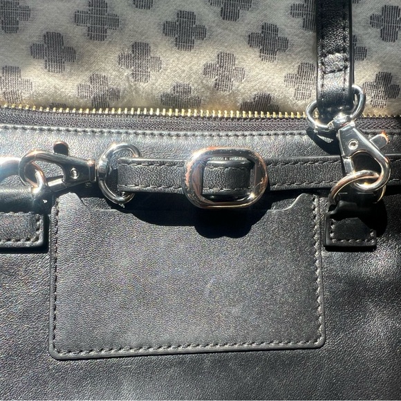 Lo & Sons Black Leather Waverly Convertible Bag Large - Picture 3 of 6